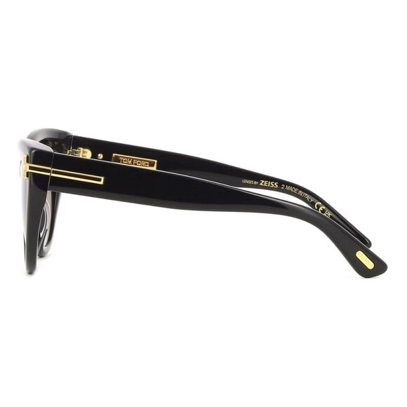New TOM FORD Icon Collection Black Cat Eye FT1252/S 01B Sunglasses Women - Picture 3 of 4